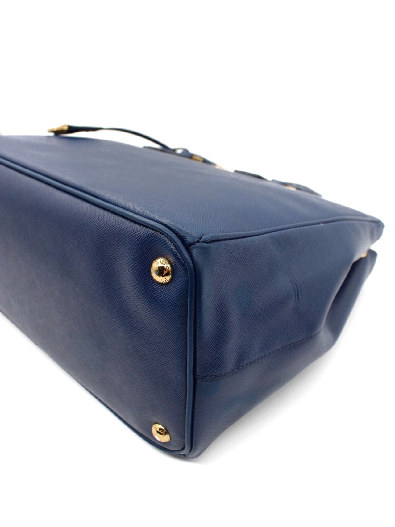 Borsa Prada Galleria in Pelle Saffiano Blu thumb