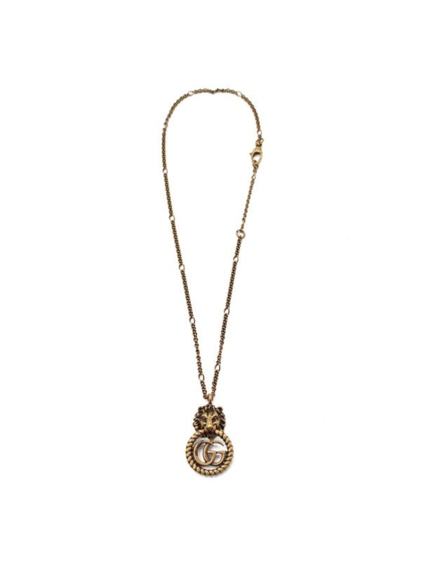 Collana Gucci con Testa di Leone e Double G