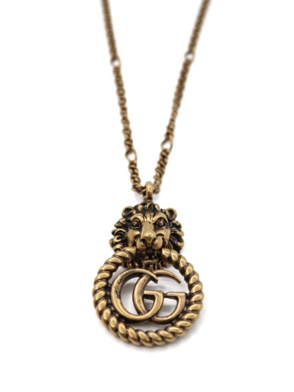 Collana Gucci con Testa di Leone e Double G