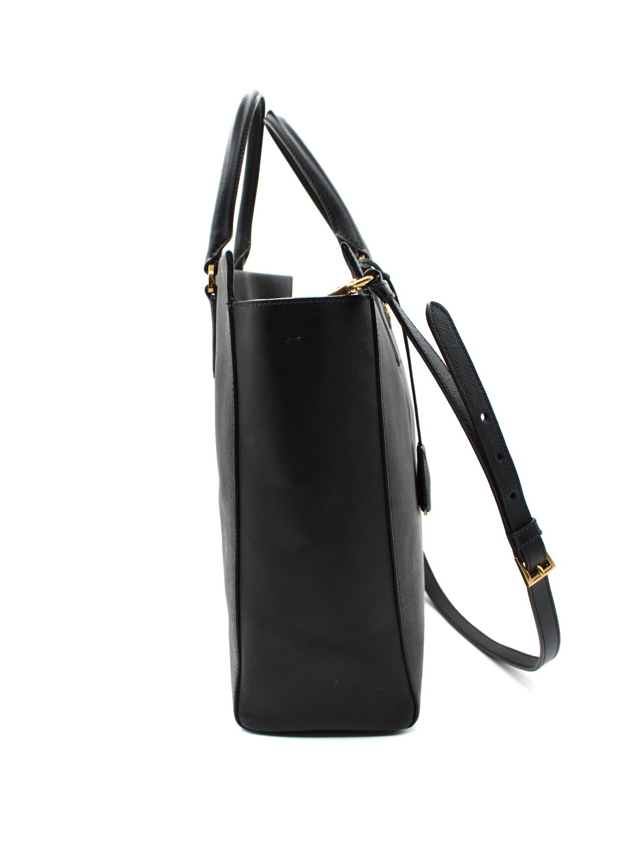 Borsa Prada in pelle Saffiano nera thumb