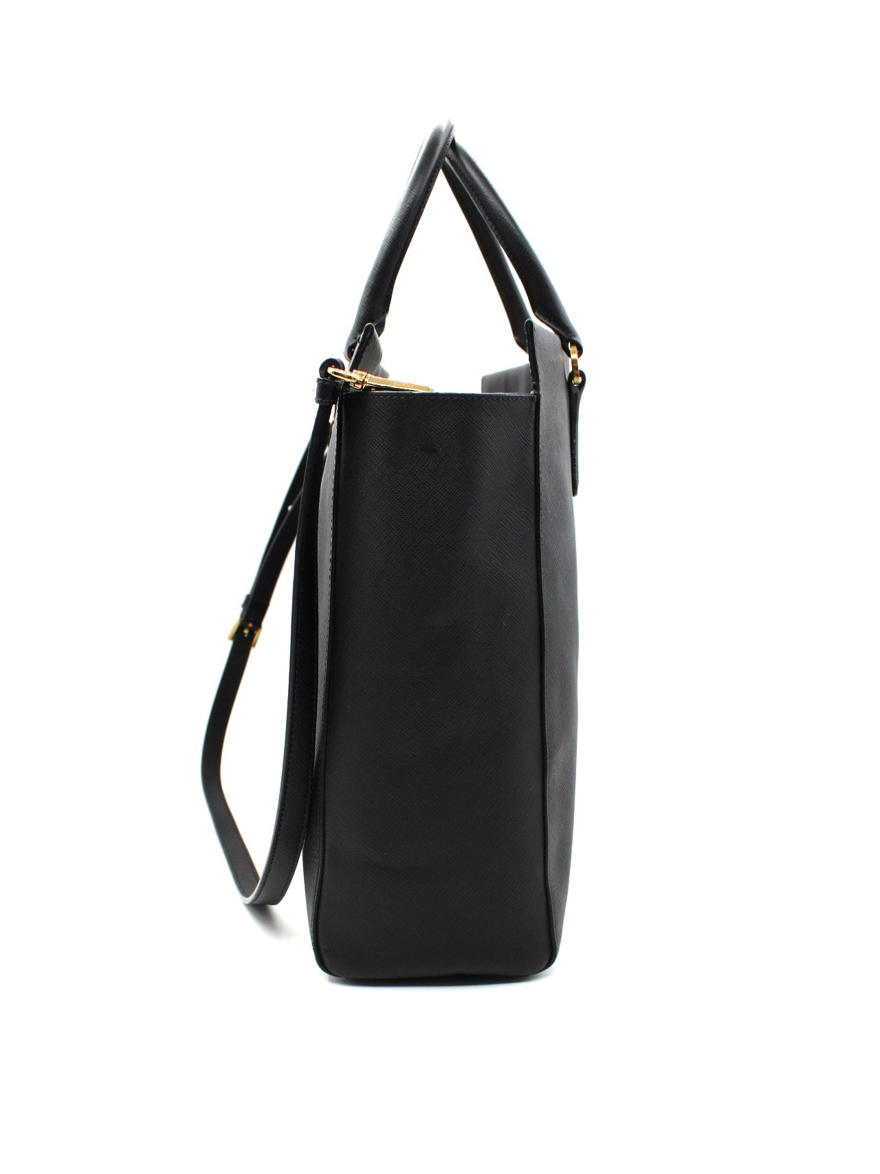 Borsa Prada in pelle Saffiano nera thumb