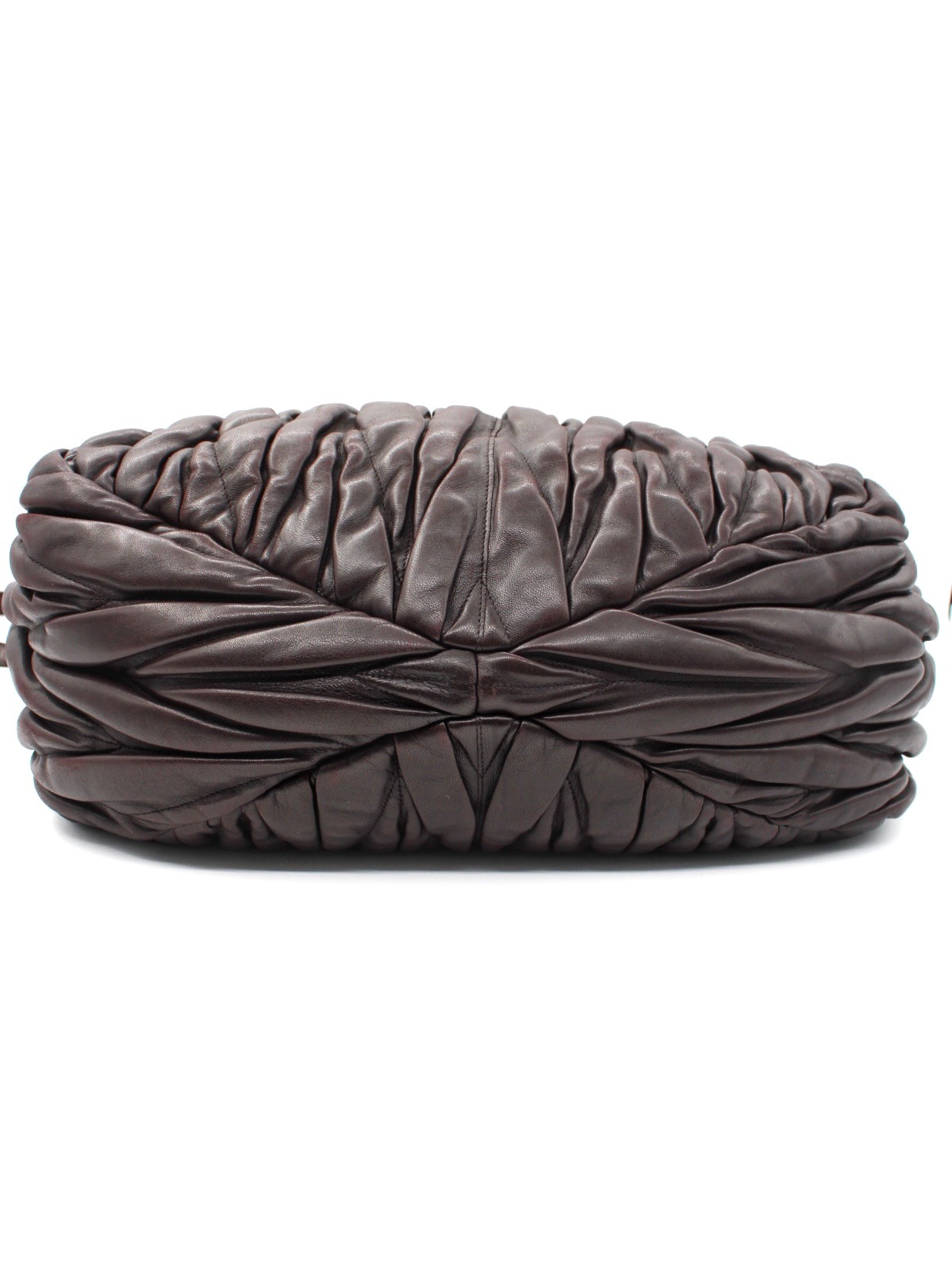 Borsa Miu Miu in Pelle Metalassé Melanzana thumb