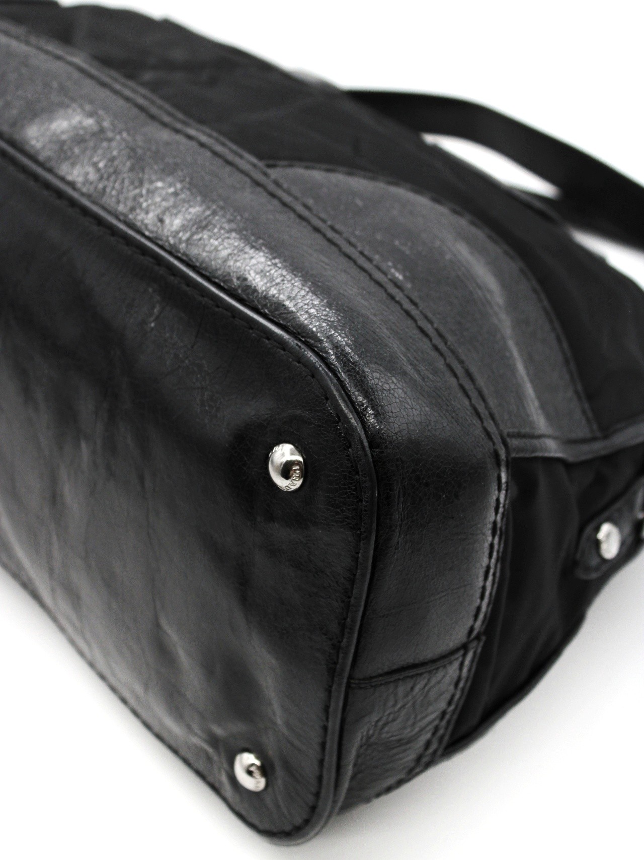Shopper Prada in Nylon e Pelle Nera thumb