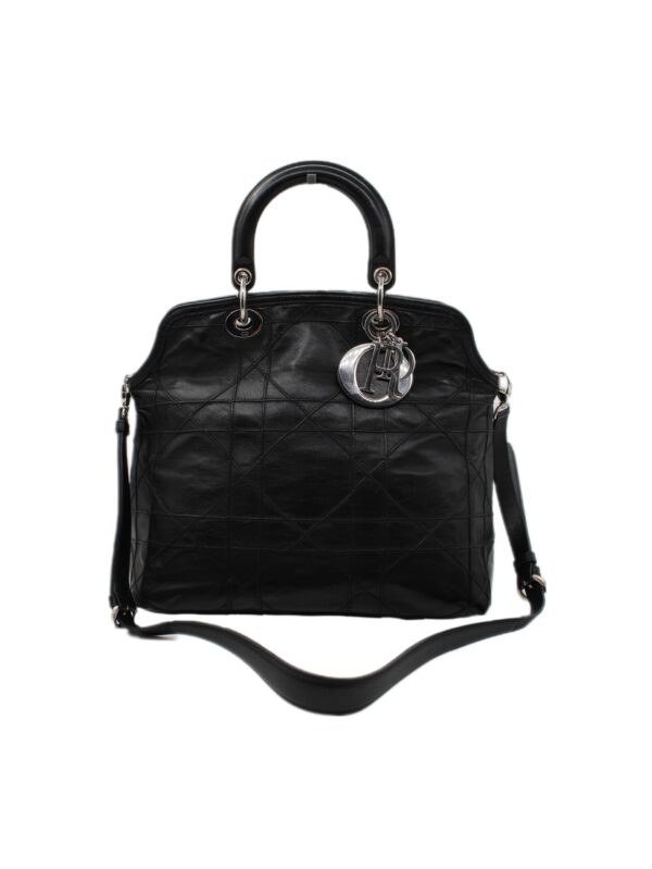 Borsa Dior Granville in nappa nera
