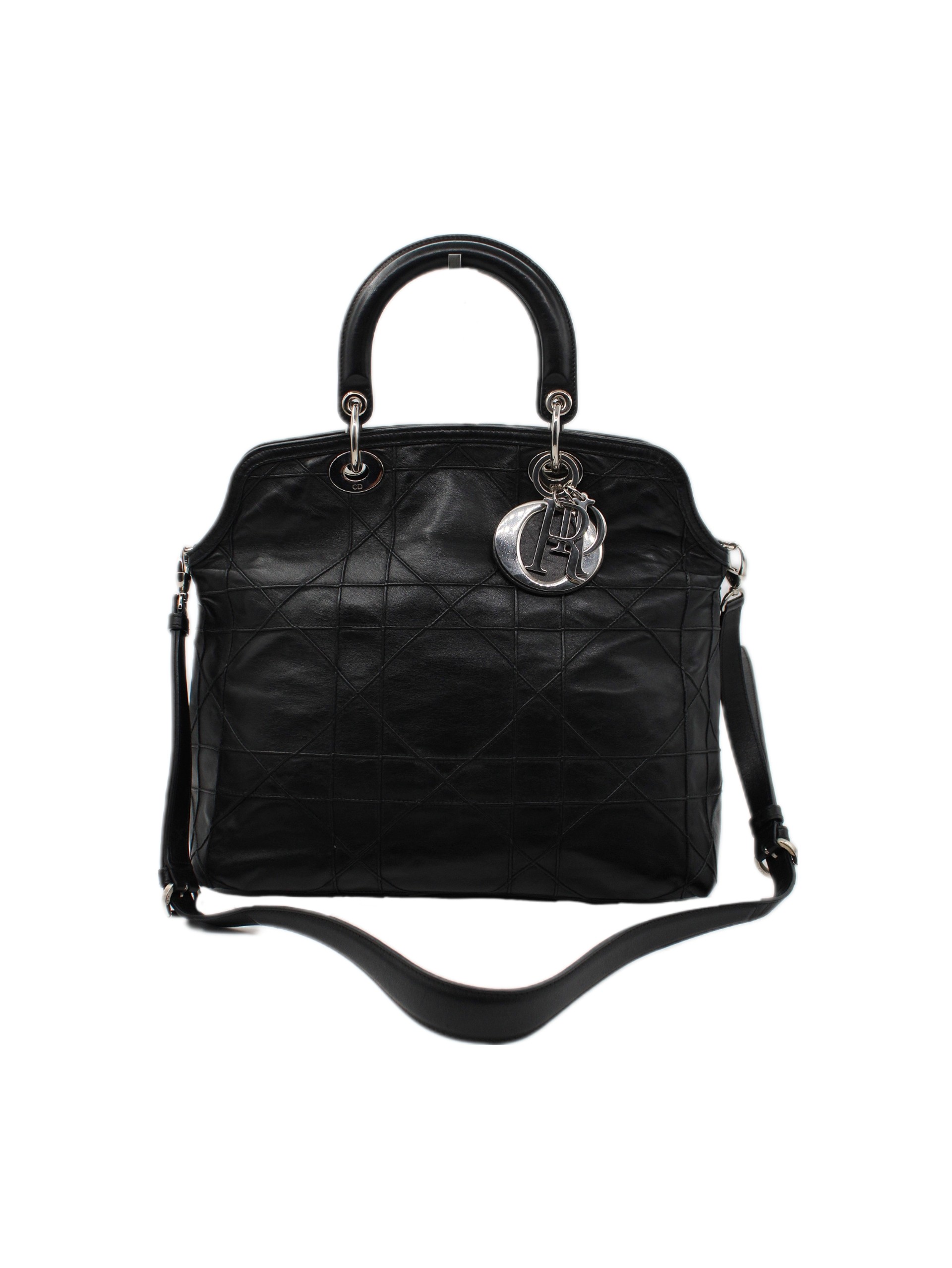 Borsa Dior Granville in nappa nera thumb