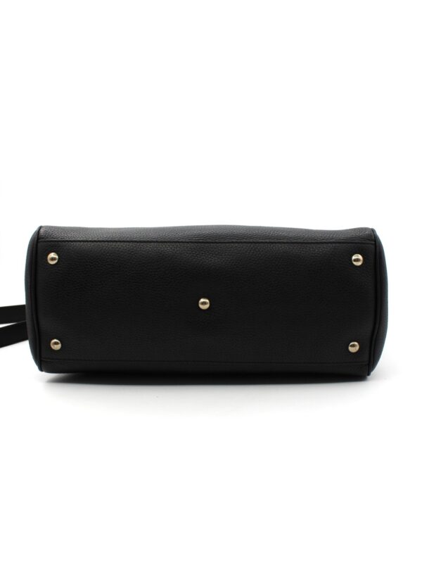 Bauletto Gucci Bamboo in pelle nera
