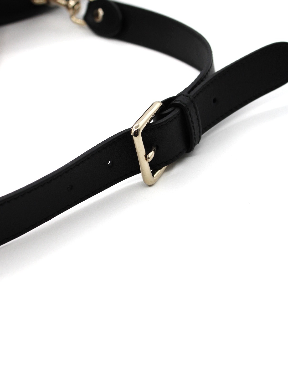 Bauletto Gucci Bamboo in pelle nera thumb