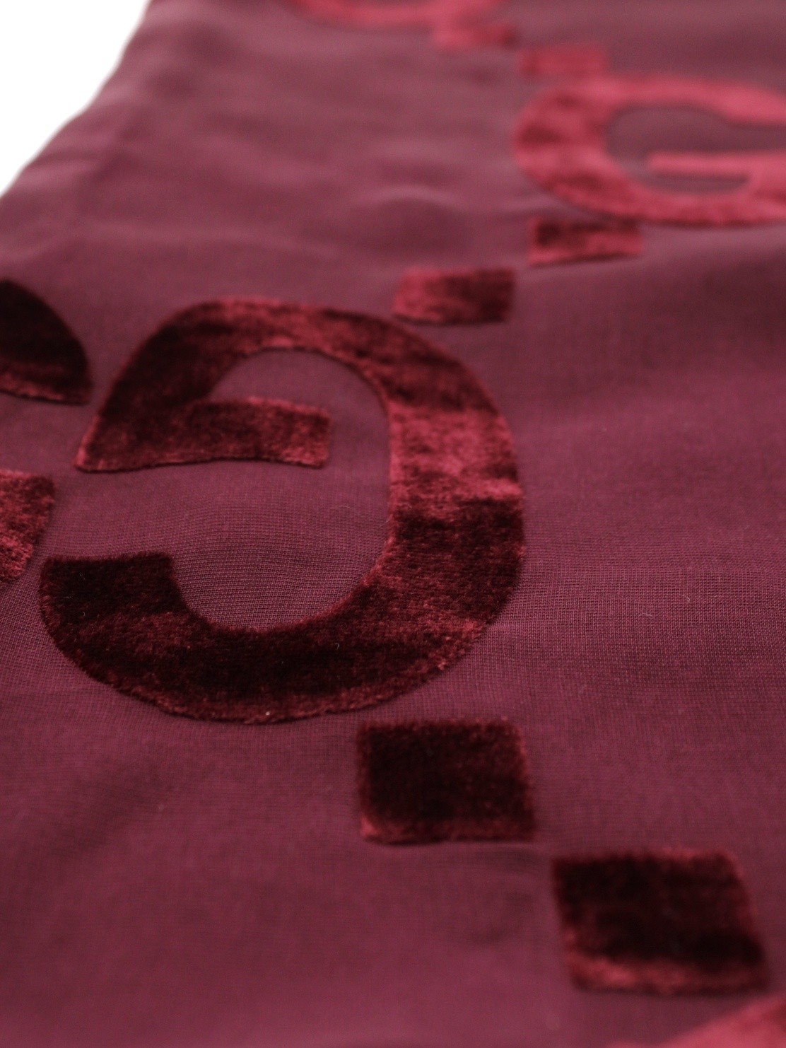 Stola Gucci in seta GG bordeaux thumb