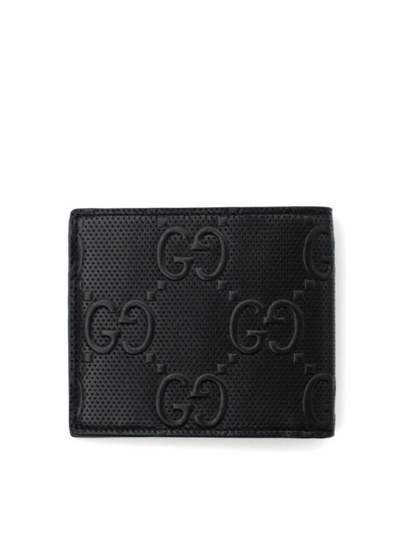 Portafoglio Gucci bifold con GG in rilievo