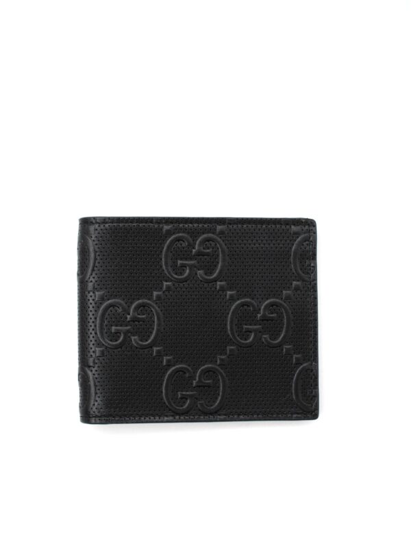 Portafoglio Gucci bifold con GG in rilievo