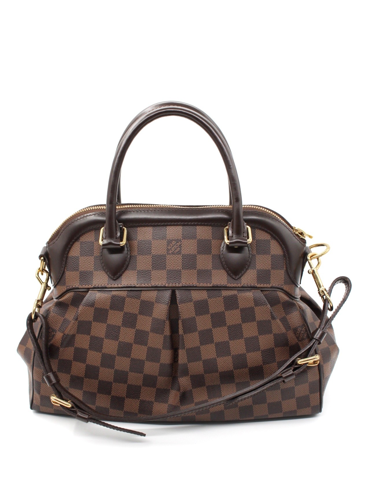 Borsa Louis Vuitton Trevi PM in damier ebene thumb