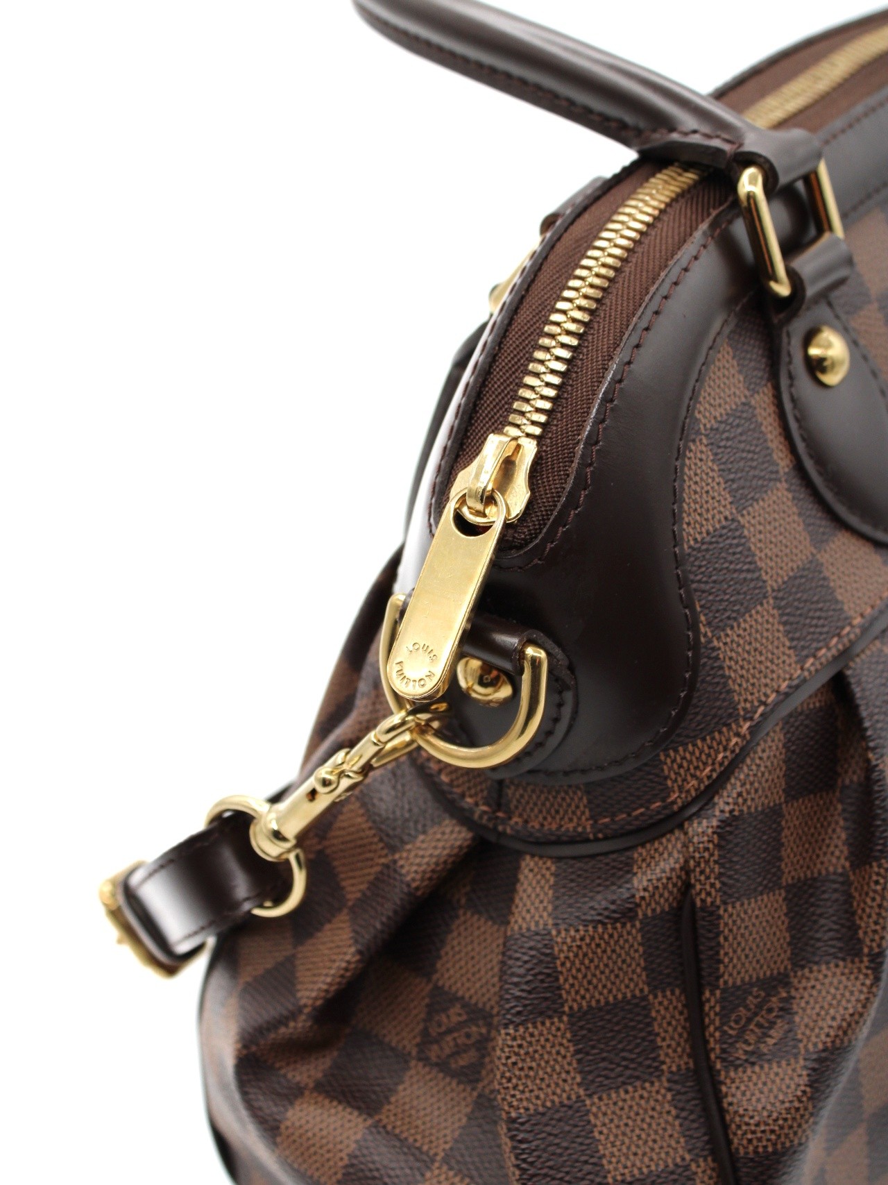 Borsa Louis Vuitton Trevi PM in damier ebene thumb
