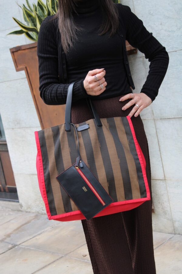 Borsa Fendi Pequin con pochette