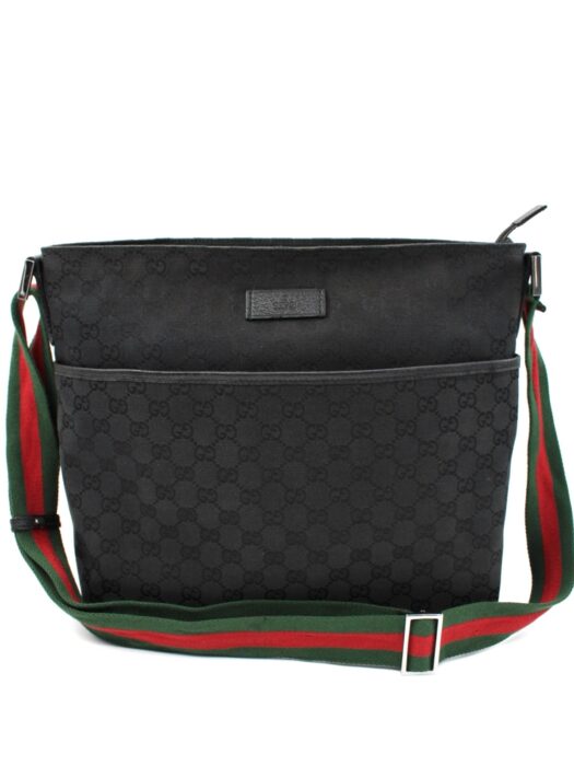Tracolla Gucci Web in Tessuto GG