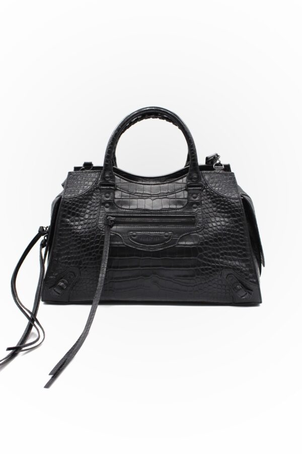Borsa Balenciaga Neo Classic City Crocodile Large