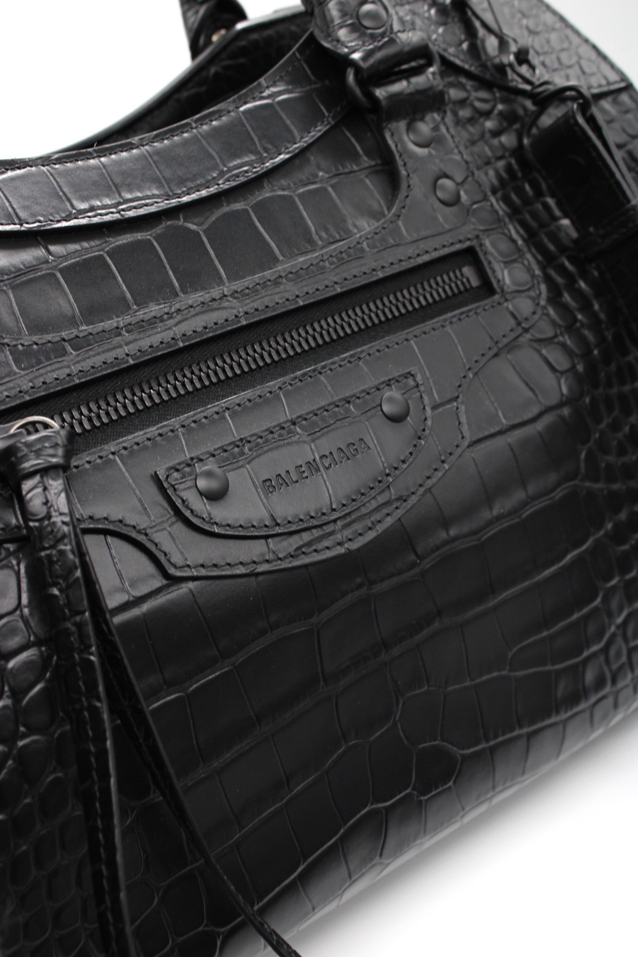 Borsa Balenciaga Neo Classic City Crocodile Large thumb