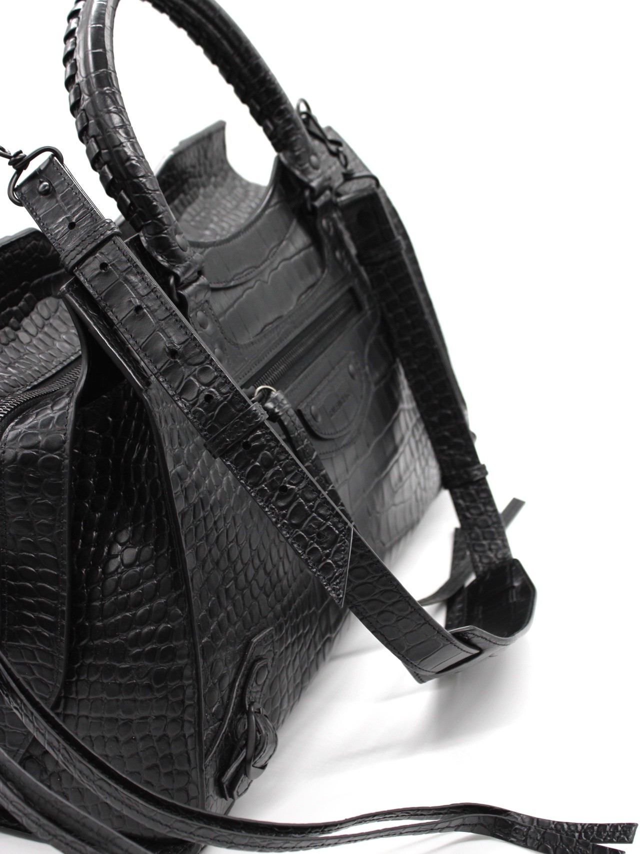Borsa Balenciaga Neo Classic City Crocodile Large thumb