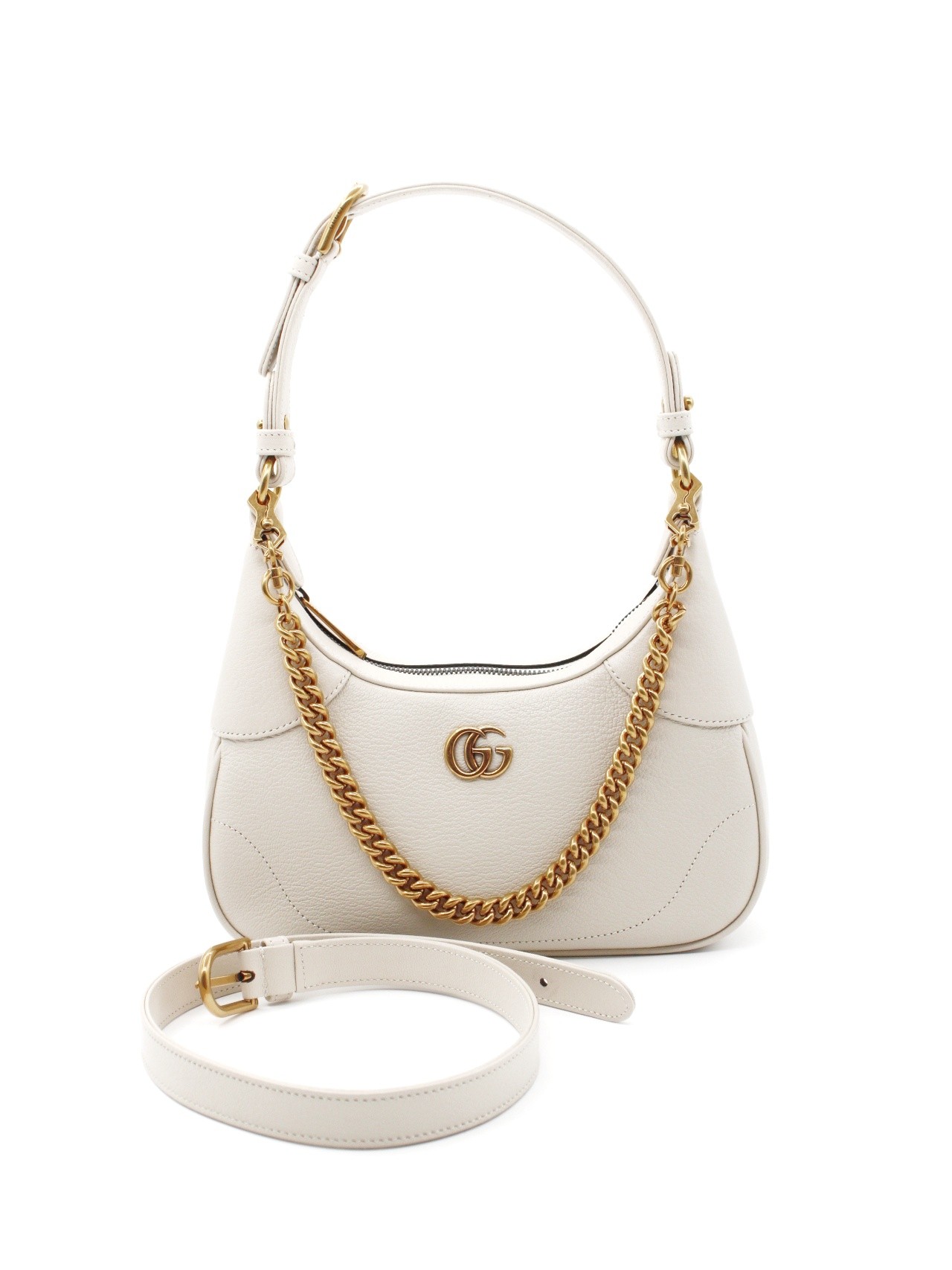 Borsa Gucci Aphrodite In Pelle Bianca thumb