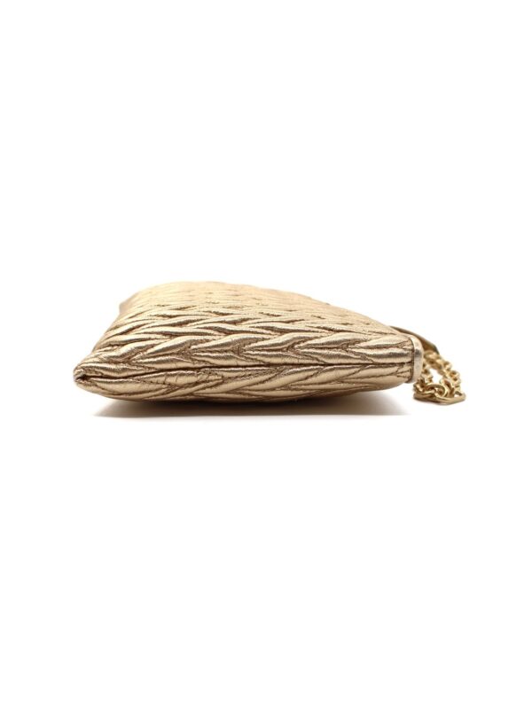 Pochette Miu Miu In Pelle Matelassé Dorata