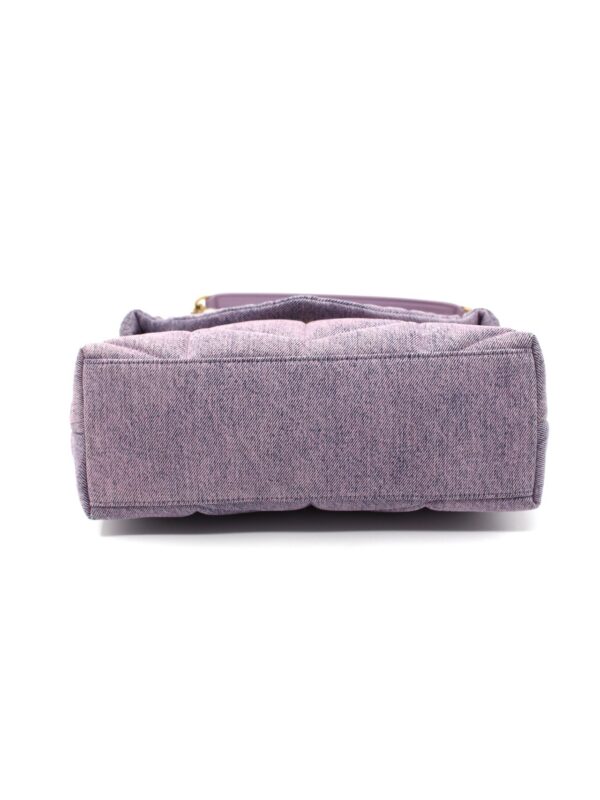 Borsa Saint Laurent Puffer small in denim Lilla