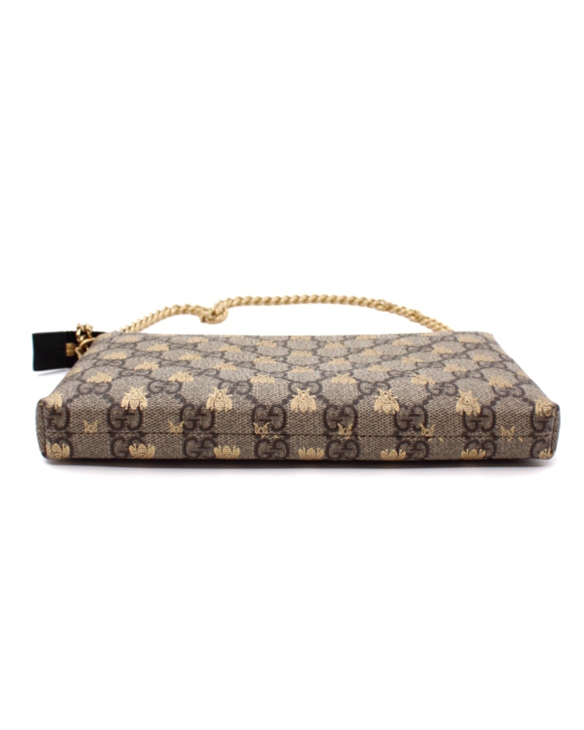 Pochette Gucci Ape In Tessuto GG Supreme e Pelle Nera thumb