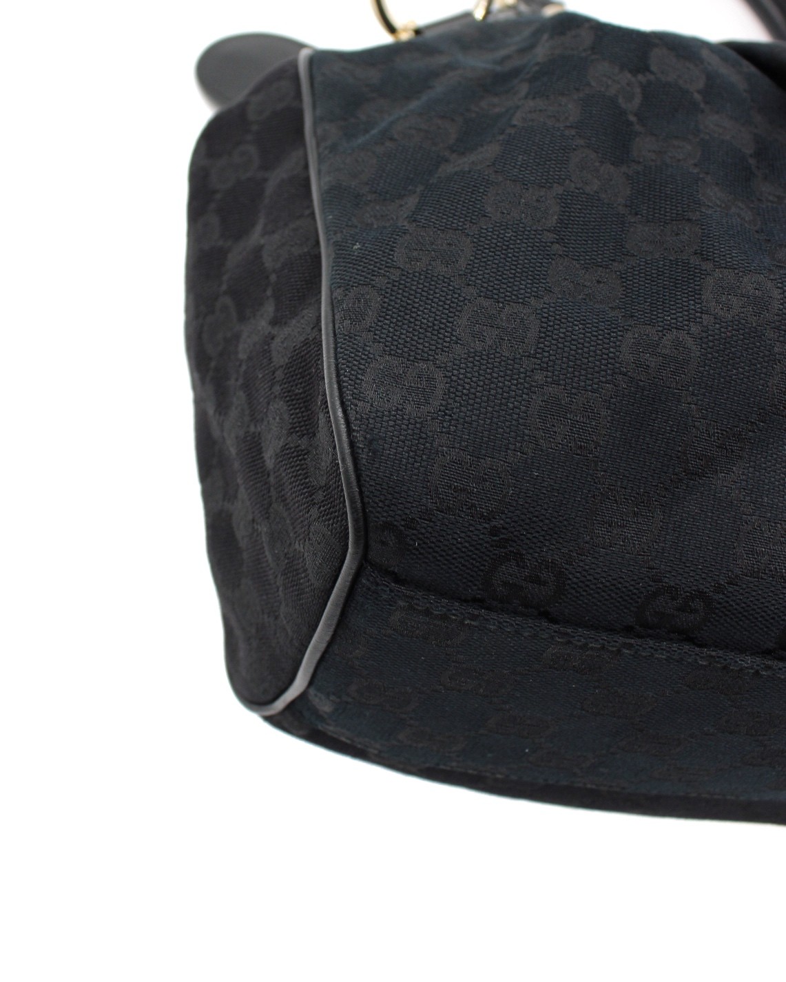 Borsa Gucci Sukey In Tessuto GG e Pelle Nera thumb