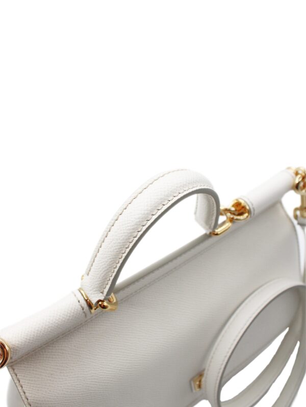 Borsa Dolce E Gabbana Sicily Grande in pelle bianca