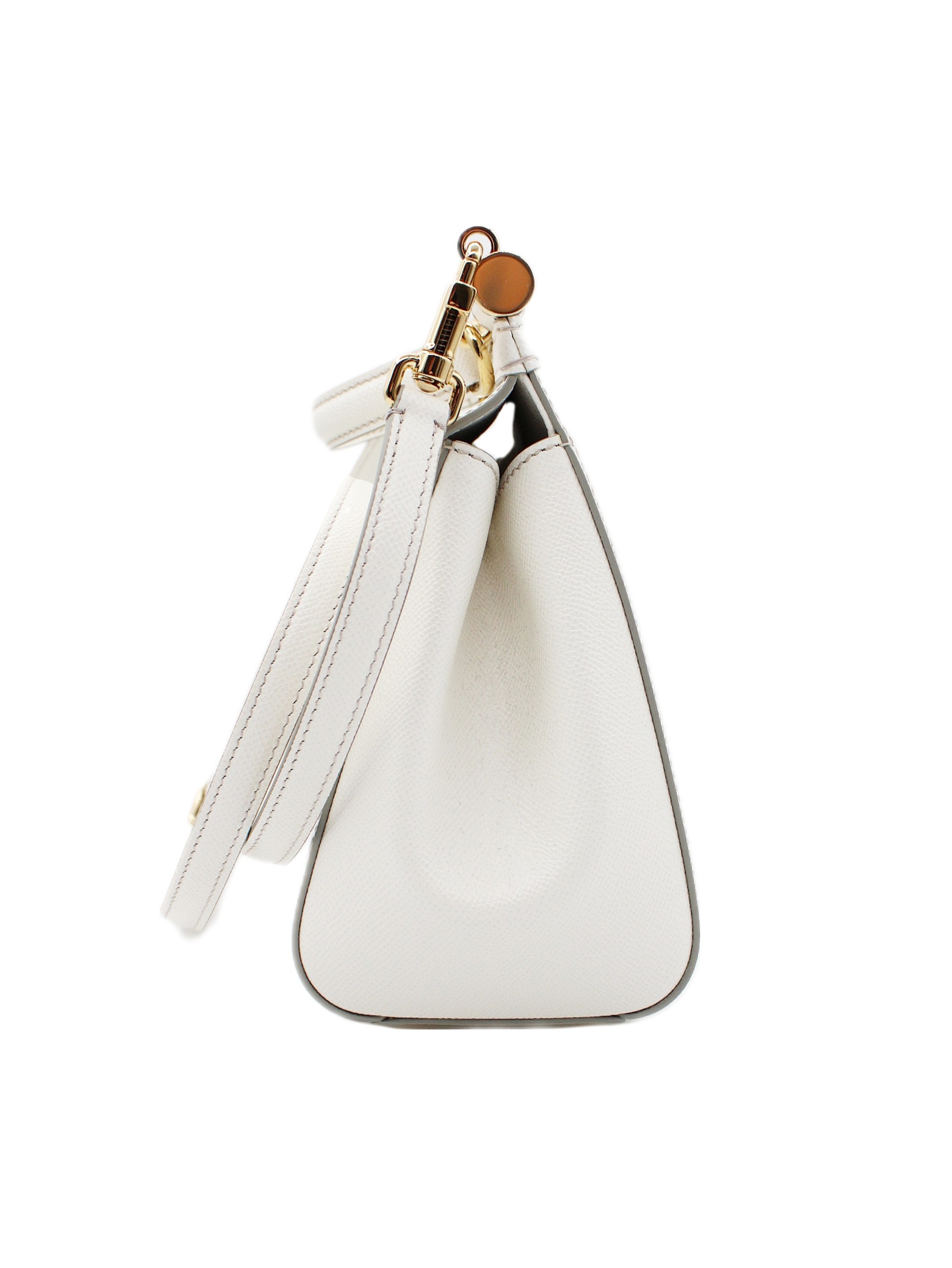 Borsa Dolce E Gabbana Sicily Grande in pelle bianca thumb
