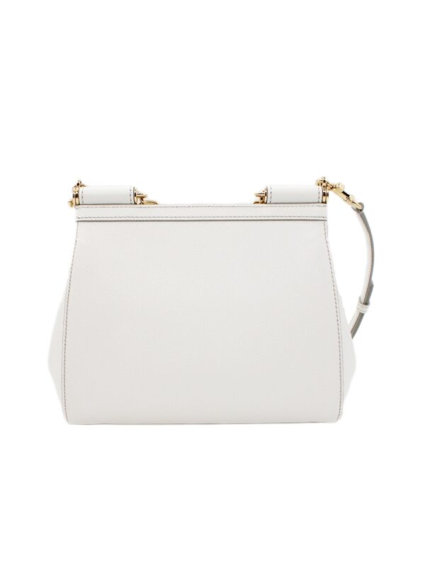 Borsa Dolce E Gabbana Sicily Grande in pelle bianca
