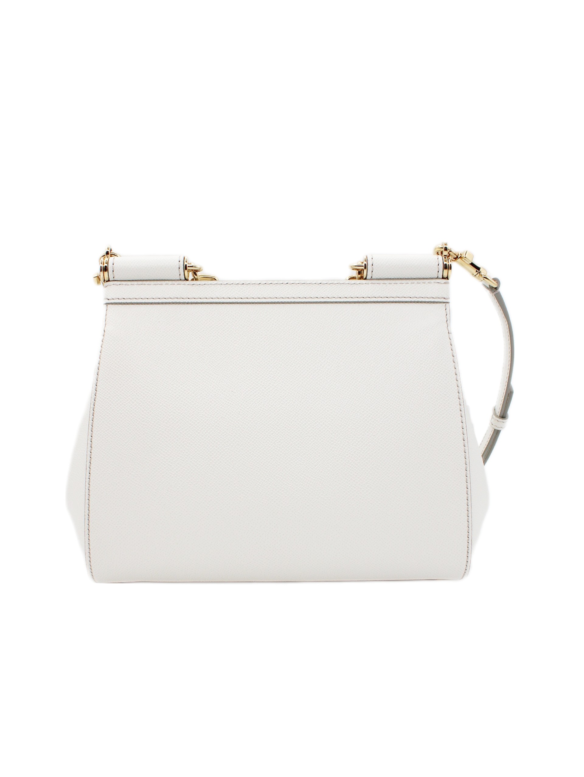 Borsa Dolce E Gabbana Sicily Grande in pelle bianca thumb