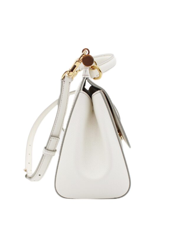 Borsa Dolce E Gabbana Sicily Grande in pelle bianca