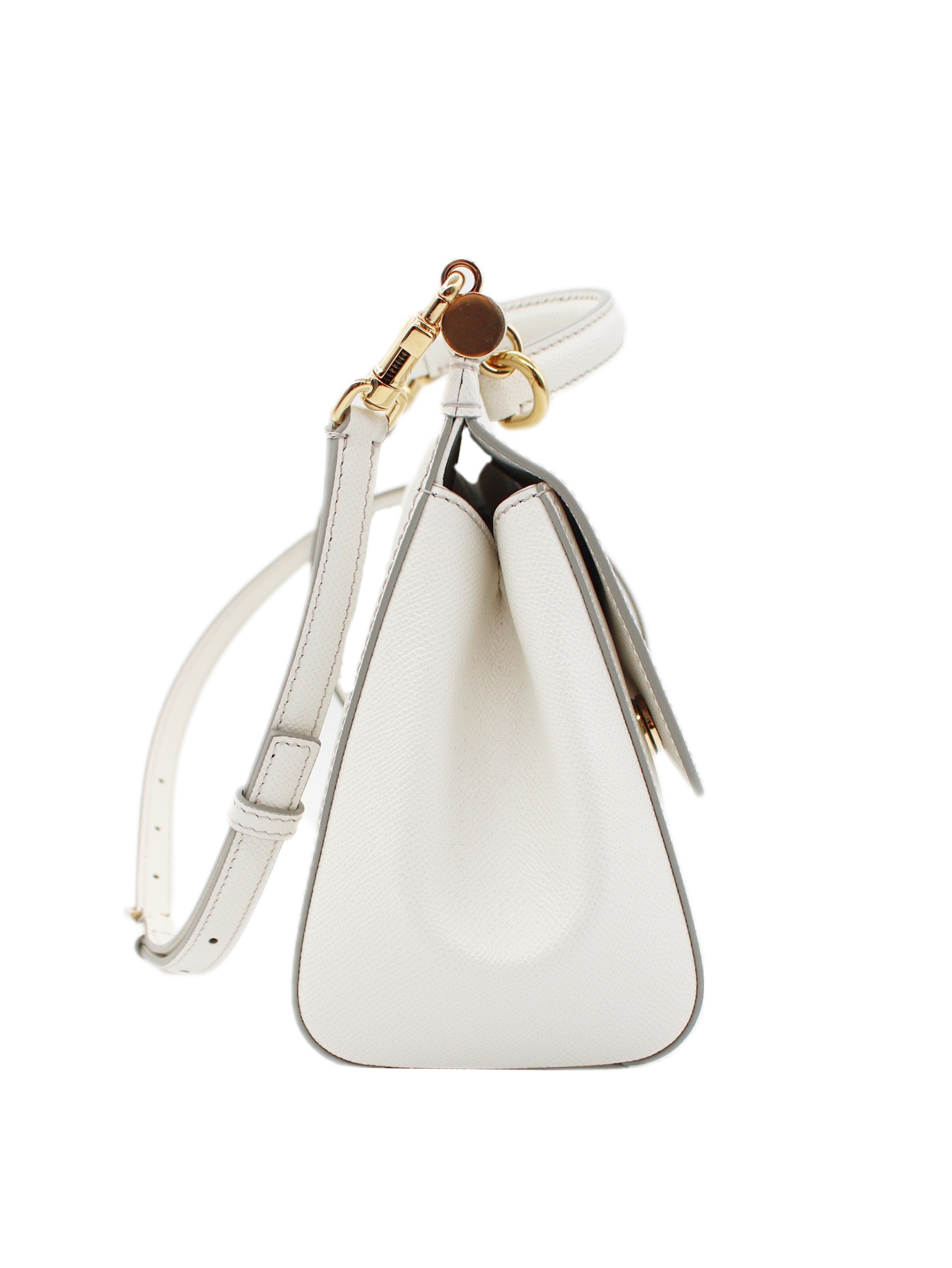 Borsa Dolce E Gabbana Sicily Grande in pelle bianca thumb