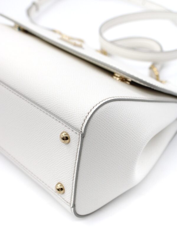 Borsa Dolce E Gabbana Sicily Grande in pelle bianca