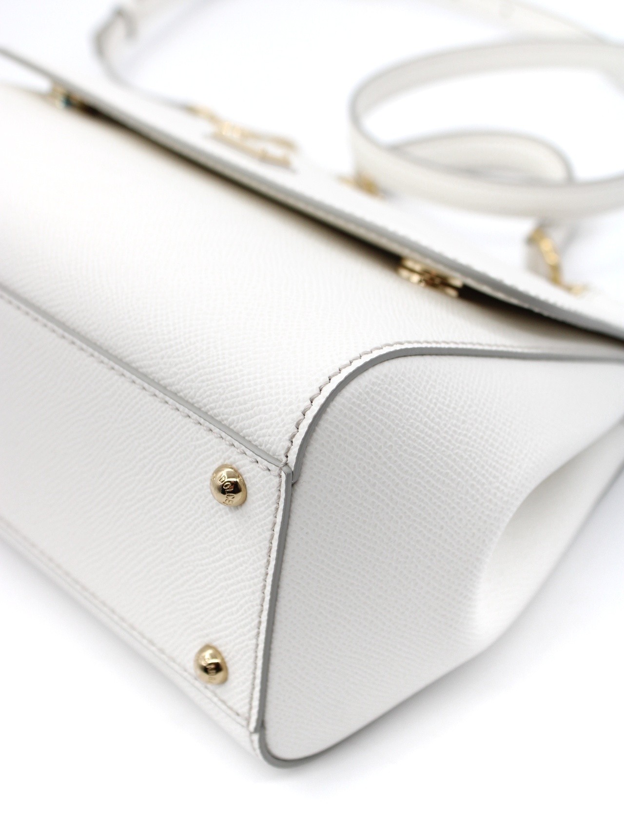 Borsa Dolce E Gabbana Sicily Grande in pelle bianca thumb