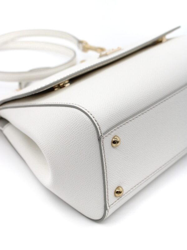 Borsa Dolce E Gabbana Sicily Grande in pelle bianca