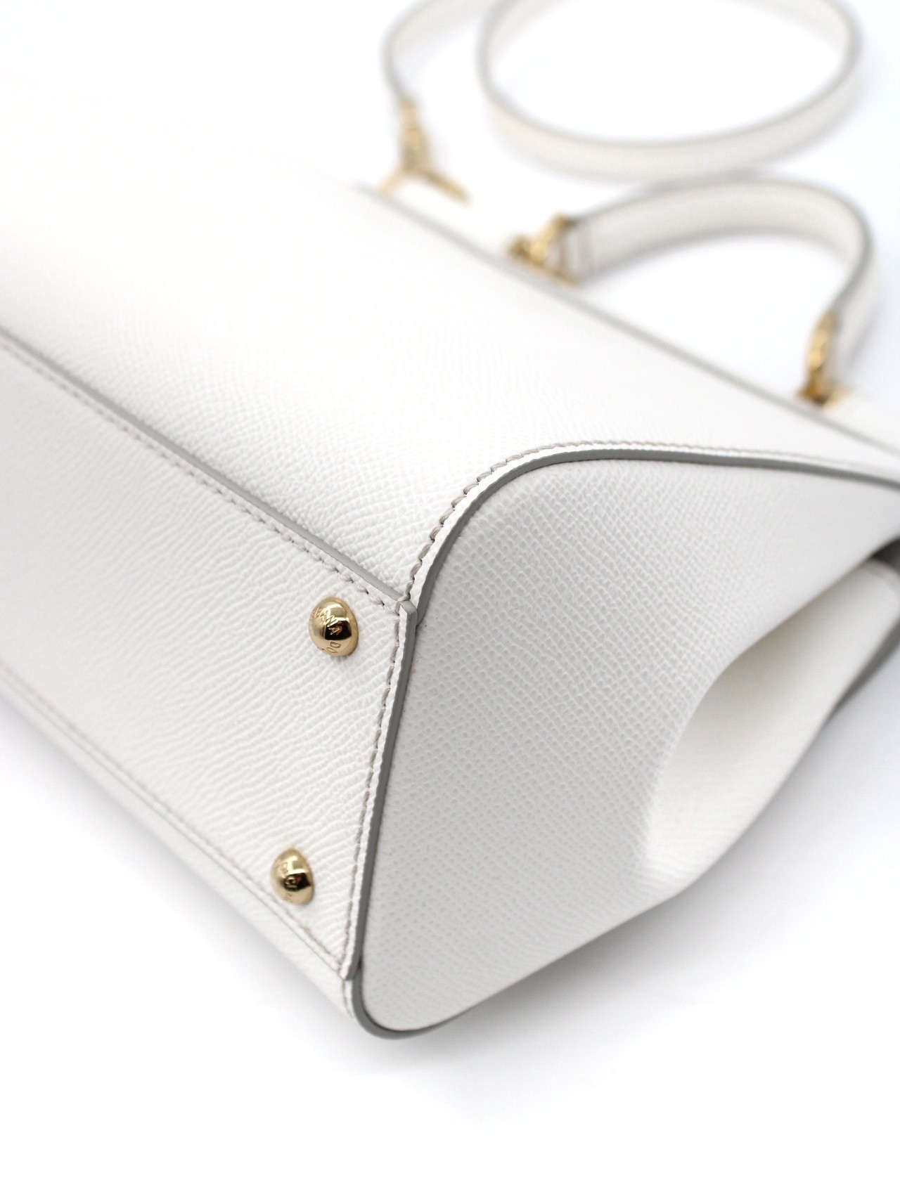 Borsa Dolce E Gabbana Sicily Grande in pelle bianca thumb