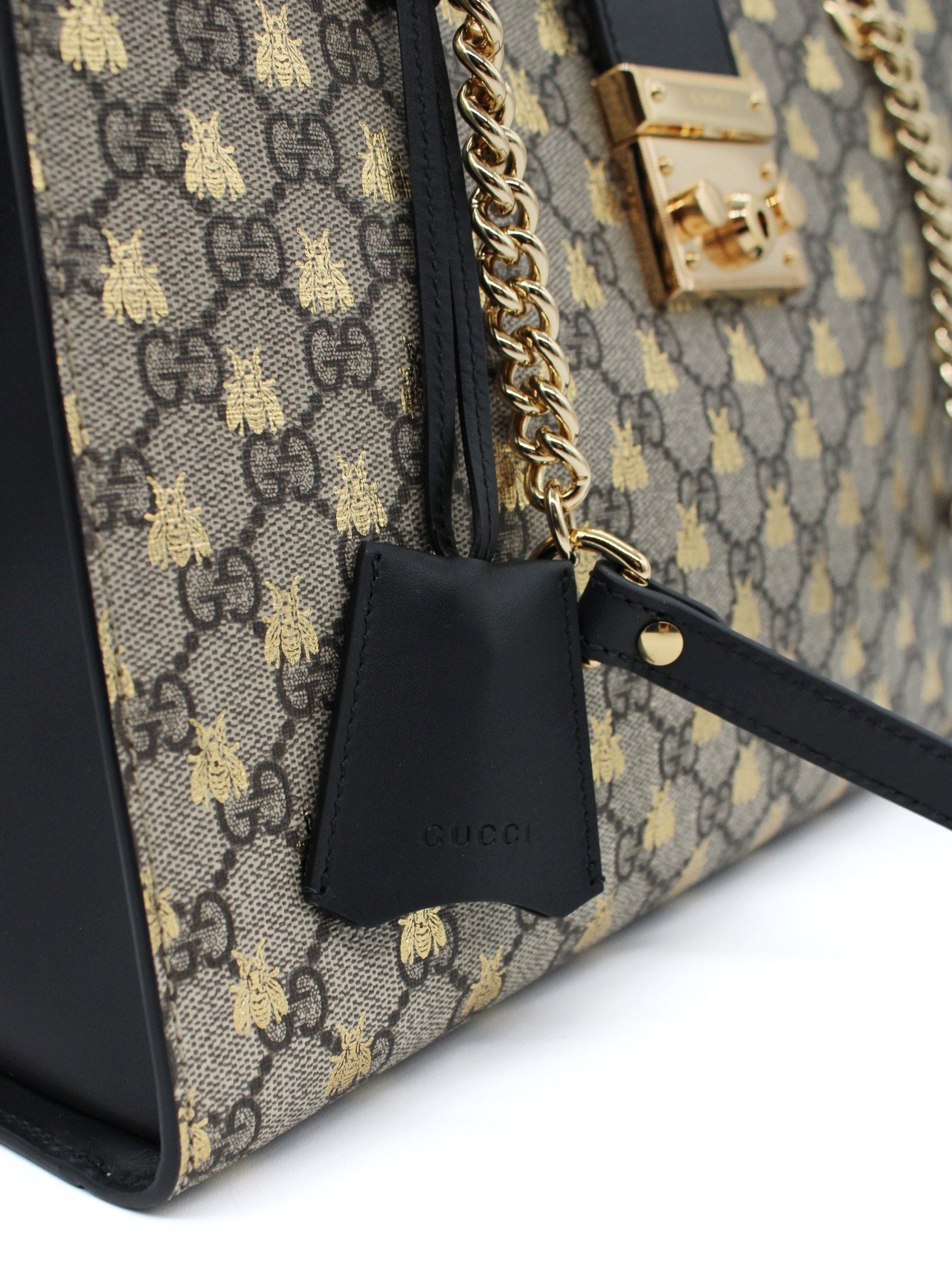 Borsa Gucci Padlock GG Con Api thumb