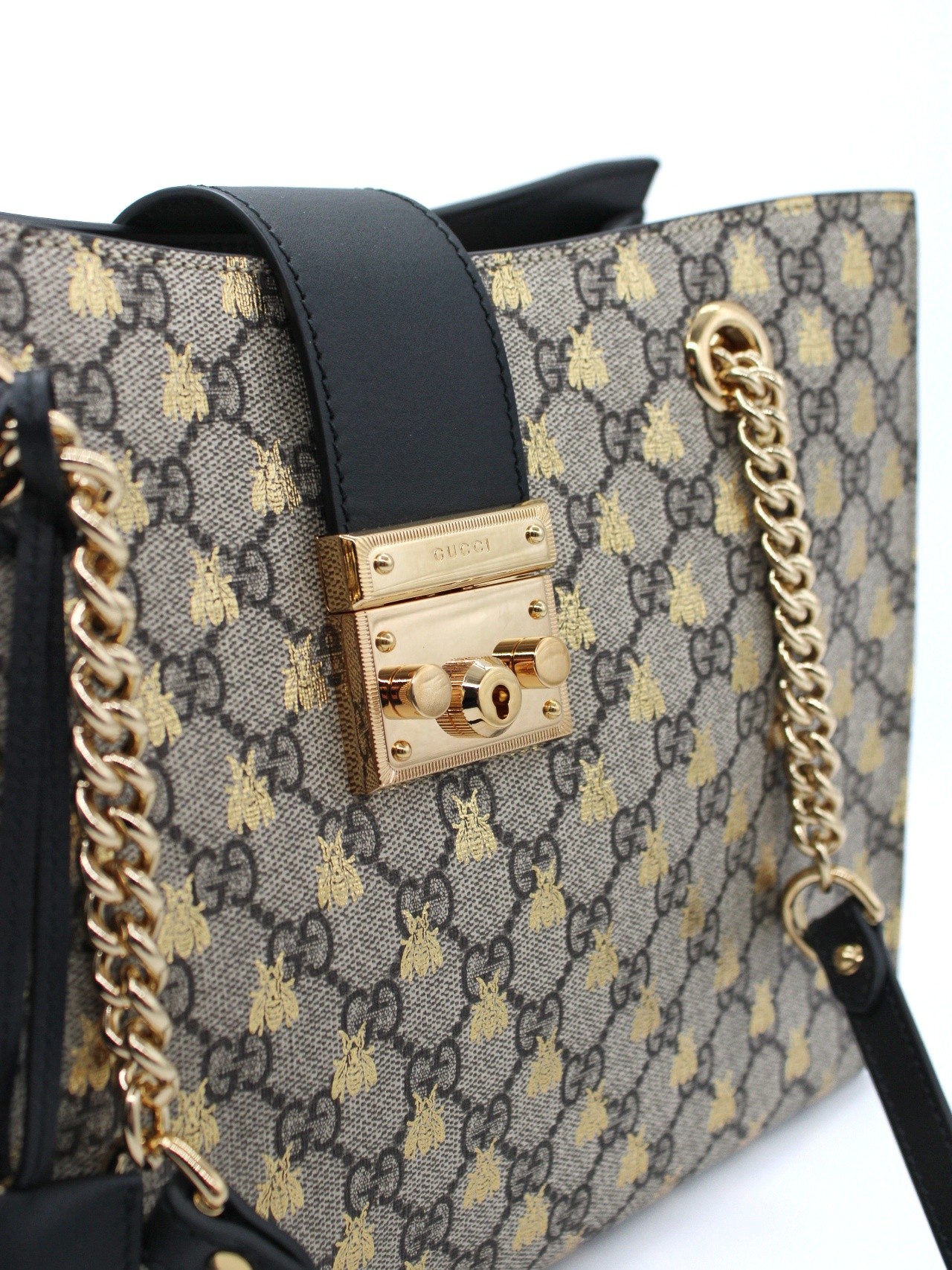 Borsa Gucci Padlock GG Con Api thumb