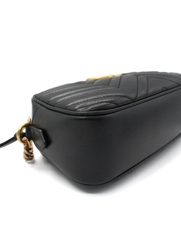 Borsa Gucci GG Marmont 24 In Pelle Matelassè Nera
