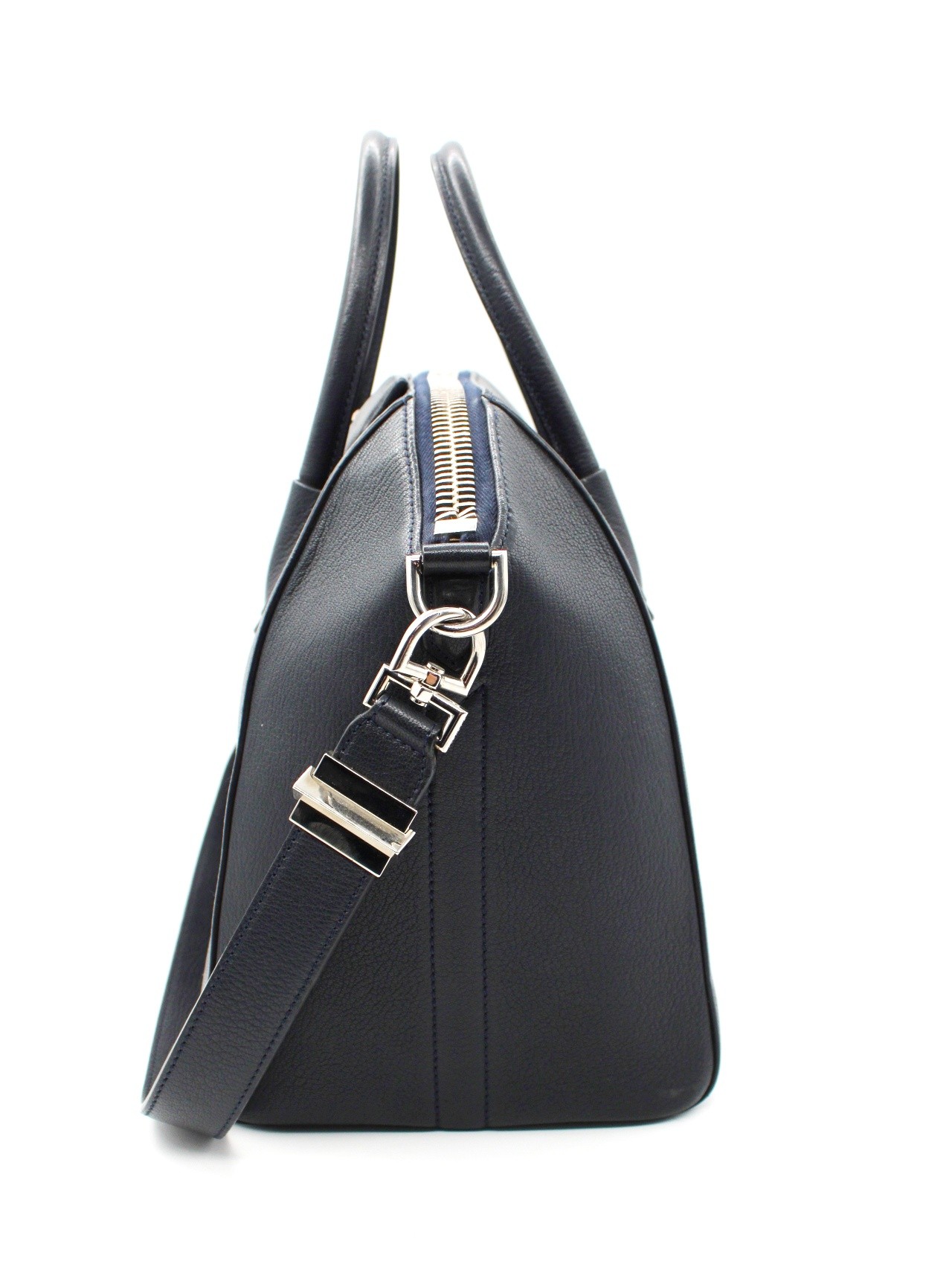 Borsa Givenchy Antigona in pelle blu notte thumb