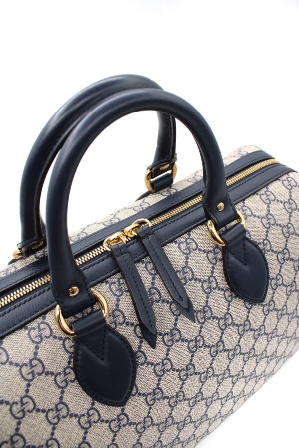 Bauletto Gucci In GG Supreme e Pelle Blu
