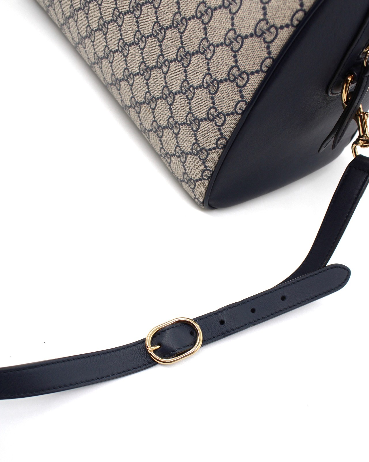 Bauletto Gucci In GG Supreme e Pelle Blu thumb