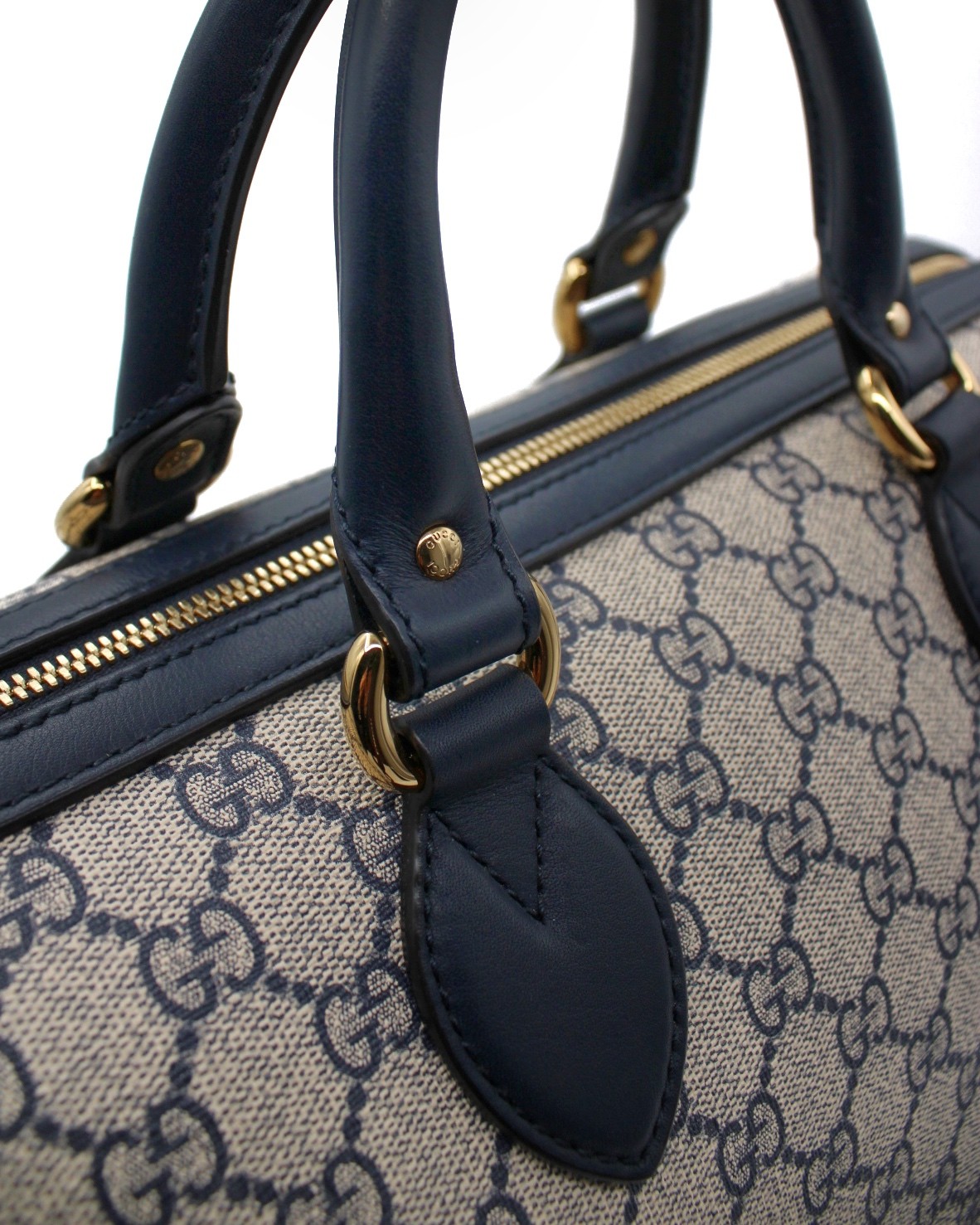 Bauletto Gucci In GG Supreme e Pelle Blu thumb