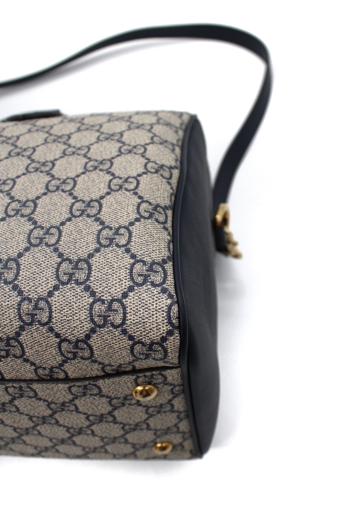 Bauletto Gucci In GG Supreme e Pelle Blu thumb
