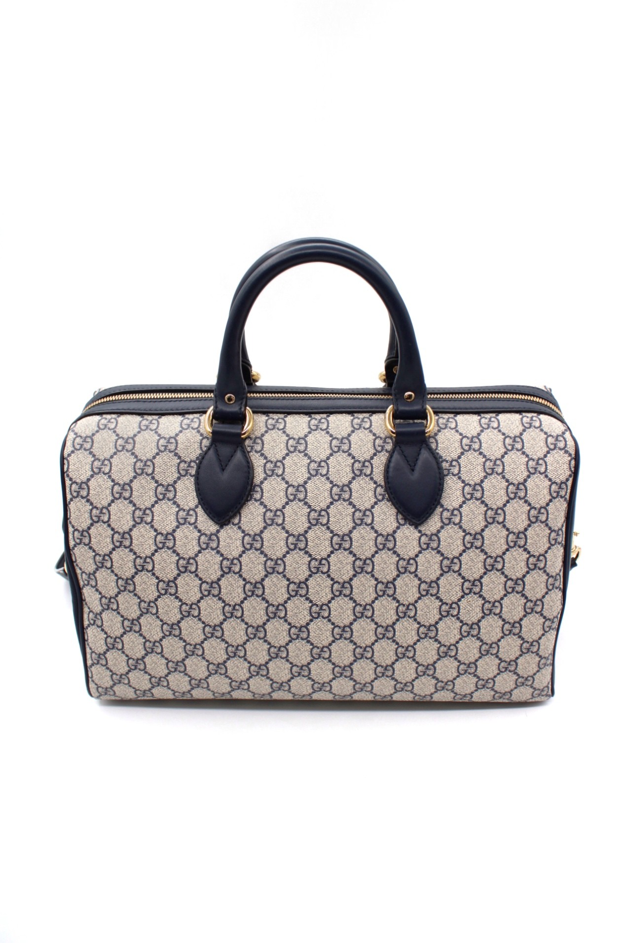 Bauletto Gucci In GG Supreme e Pelle Blu thumb