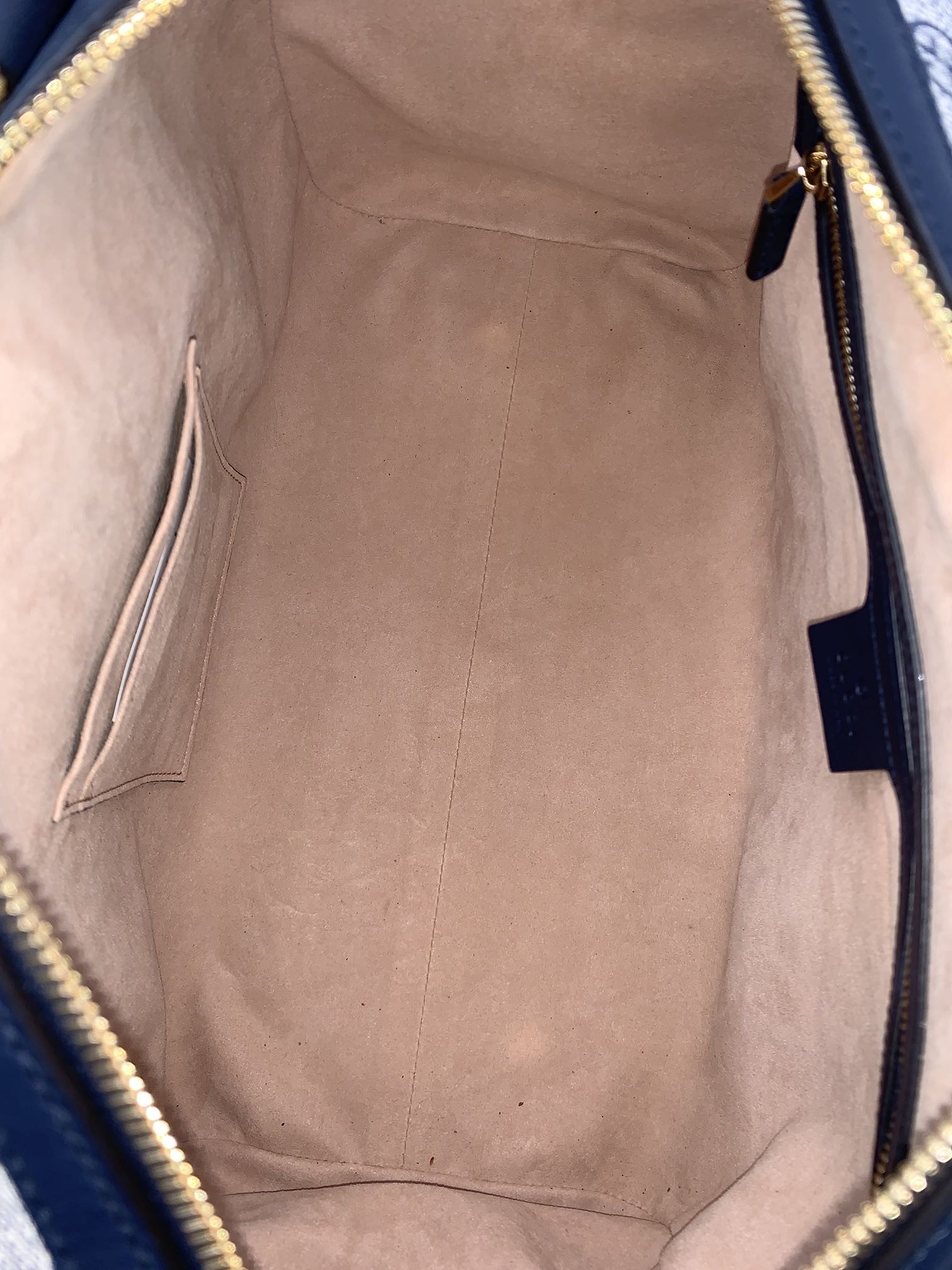 Bauletto Gucci In GG Supreme e Pelle Blu thumb