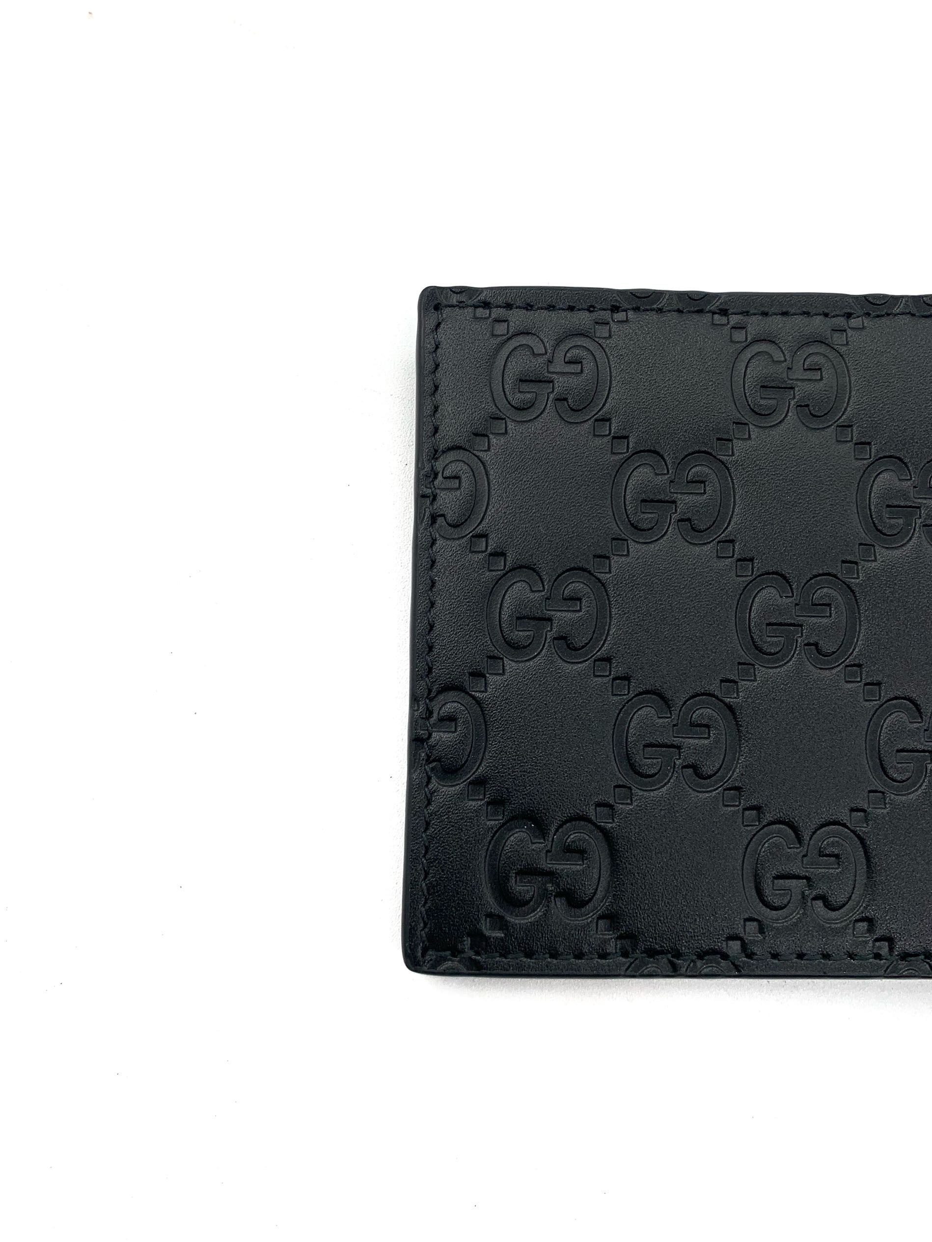 Portafoglio Gucci Uomo In pelle Guccissima Nera thumb