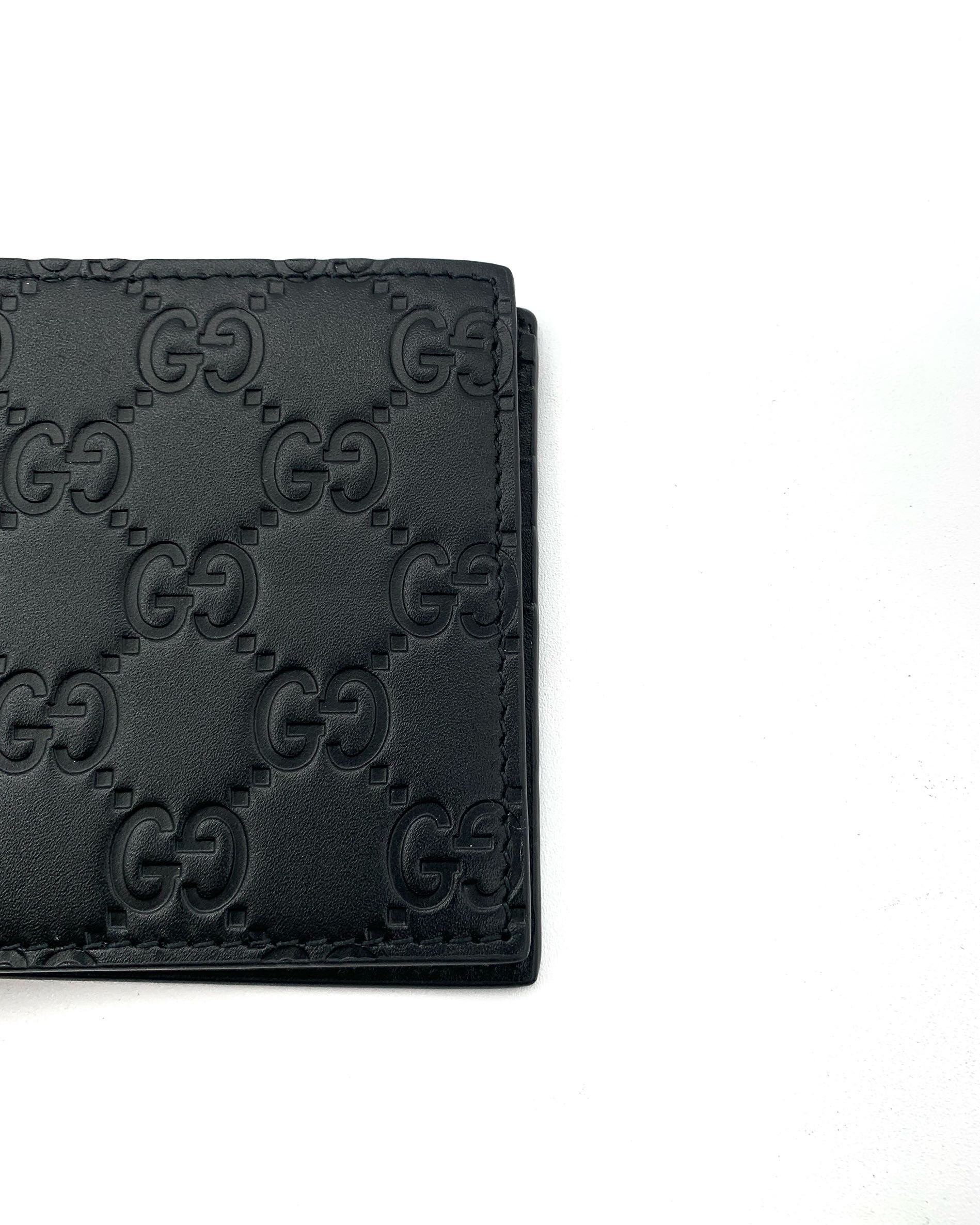 Portafoglio Gucci Uomo In pelle Guccissima Nera thumb