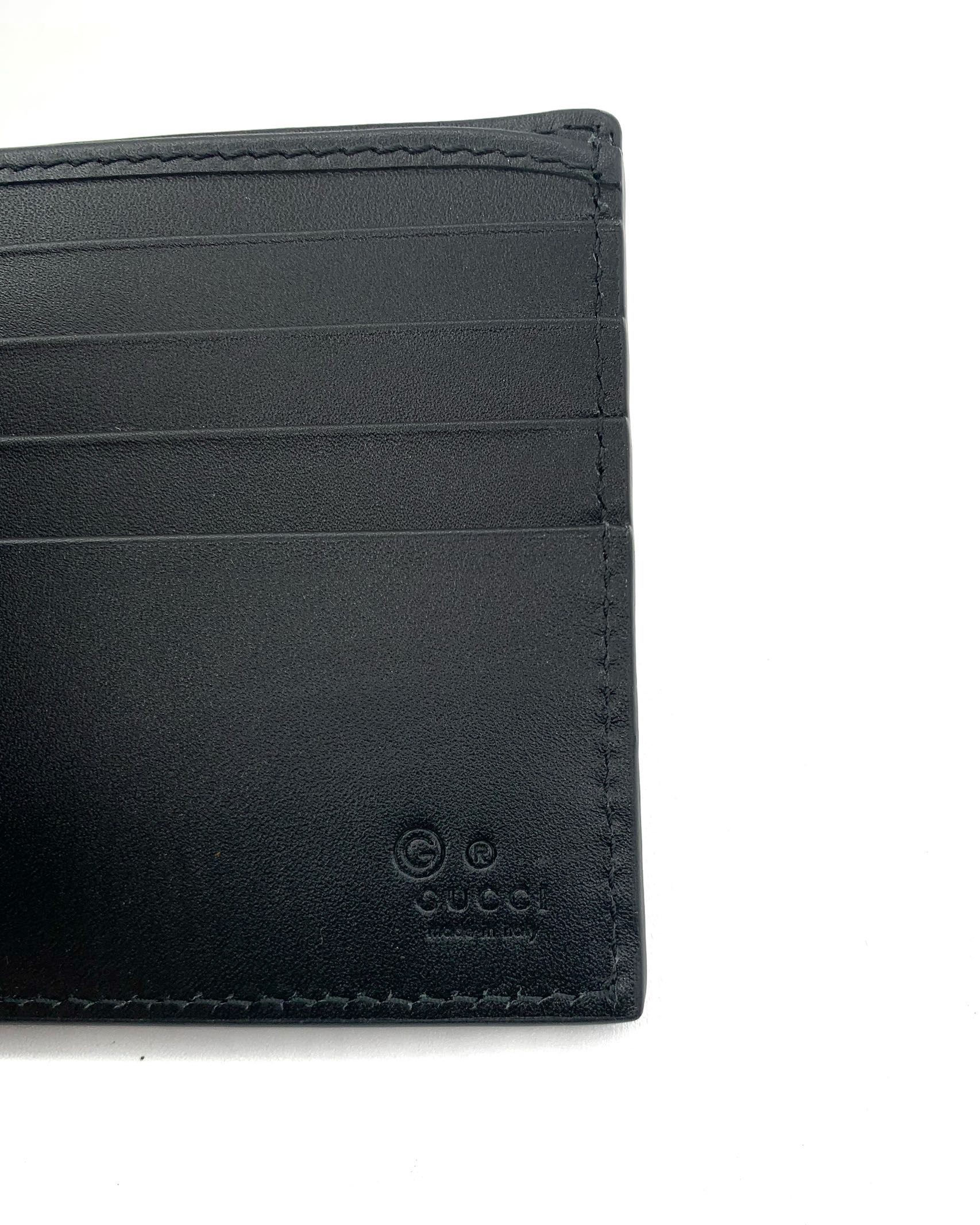 Portafoglio Gucci Uomo In pelle Guccissima Nera thumb