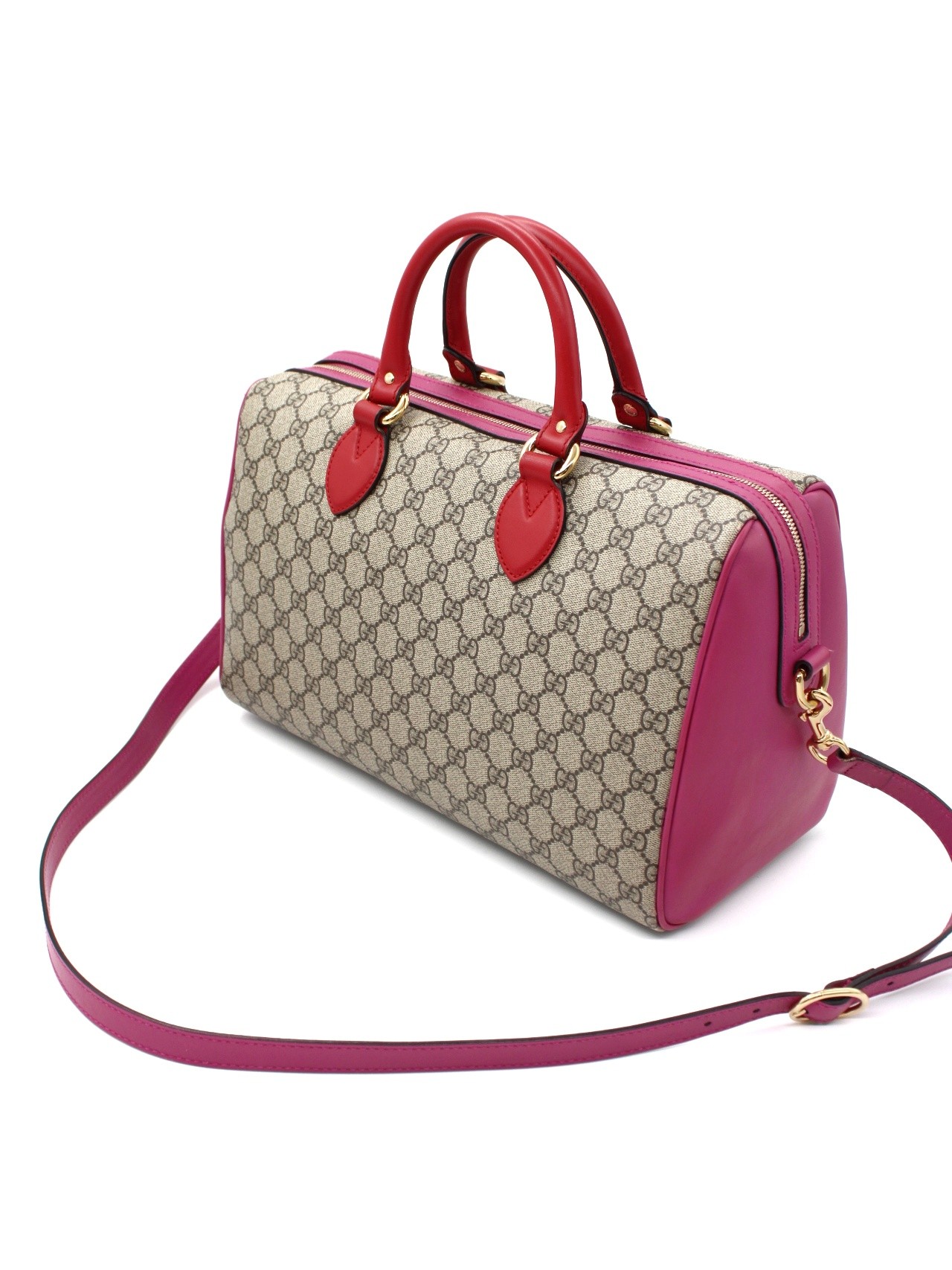 Bauletto Gucci Boston GG Supreme e Pelle thumb